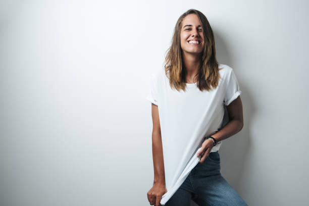 Chic woman in white challenging Labour Day style conventions